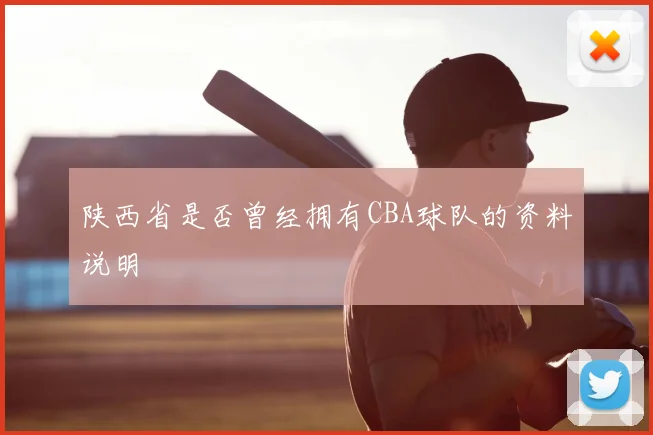 陕西省是否曾经拥有CBA球队的资料说明